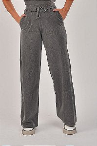 Calça Feminina Pantalona Estonada M/Malha Azul Jeans