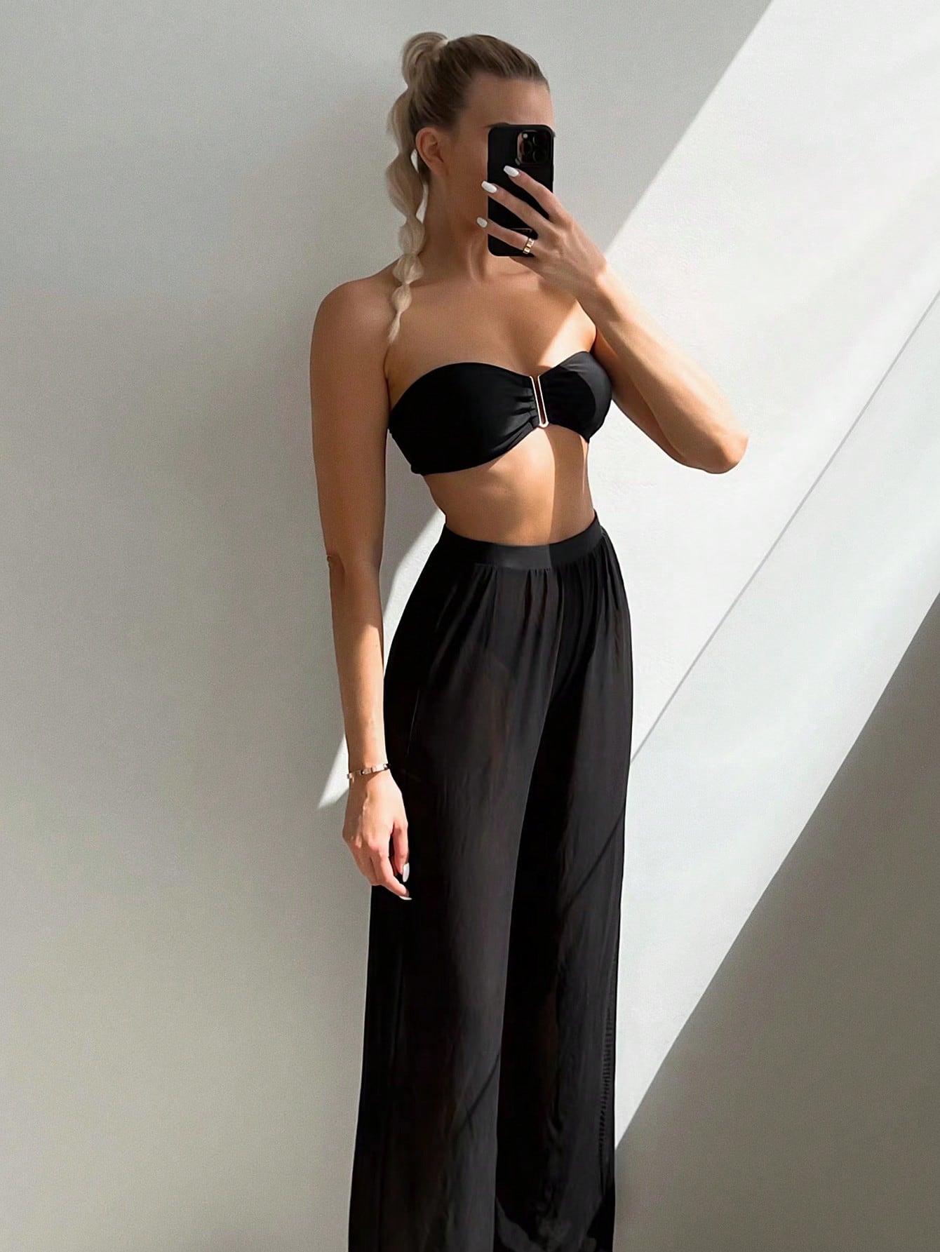Conjunto Biquíni Tomara que Caia e Calça