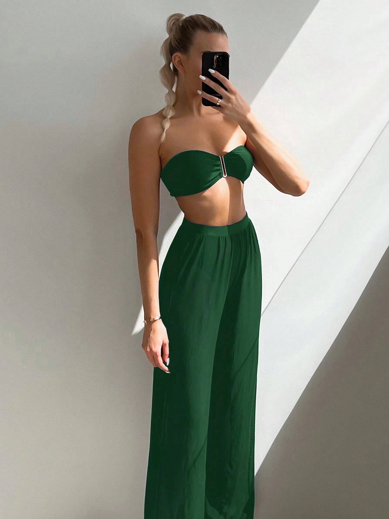 Conjunto Biquíni Tomara que Caia e Calça