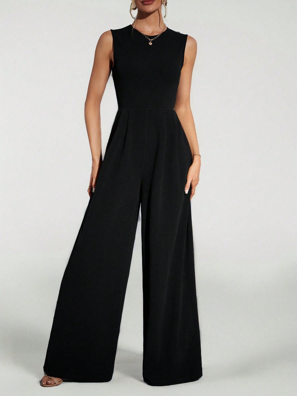 Macacão Feminino Elegante Regata Pantalona