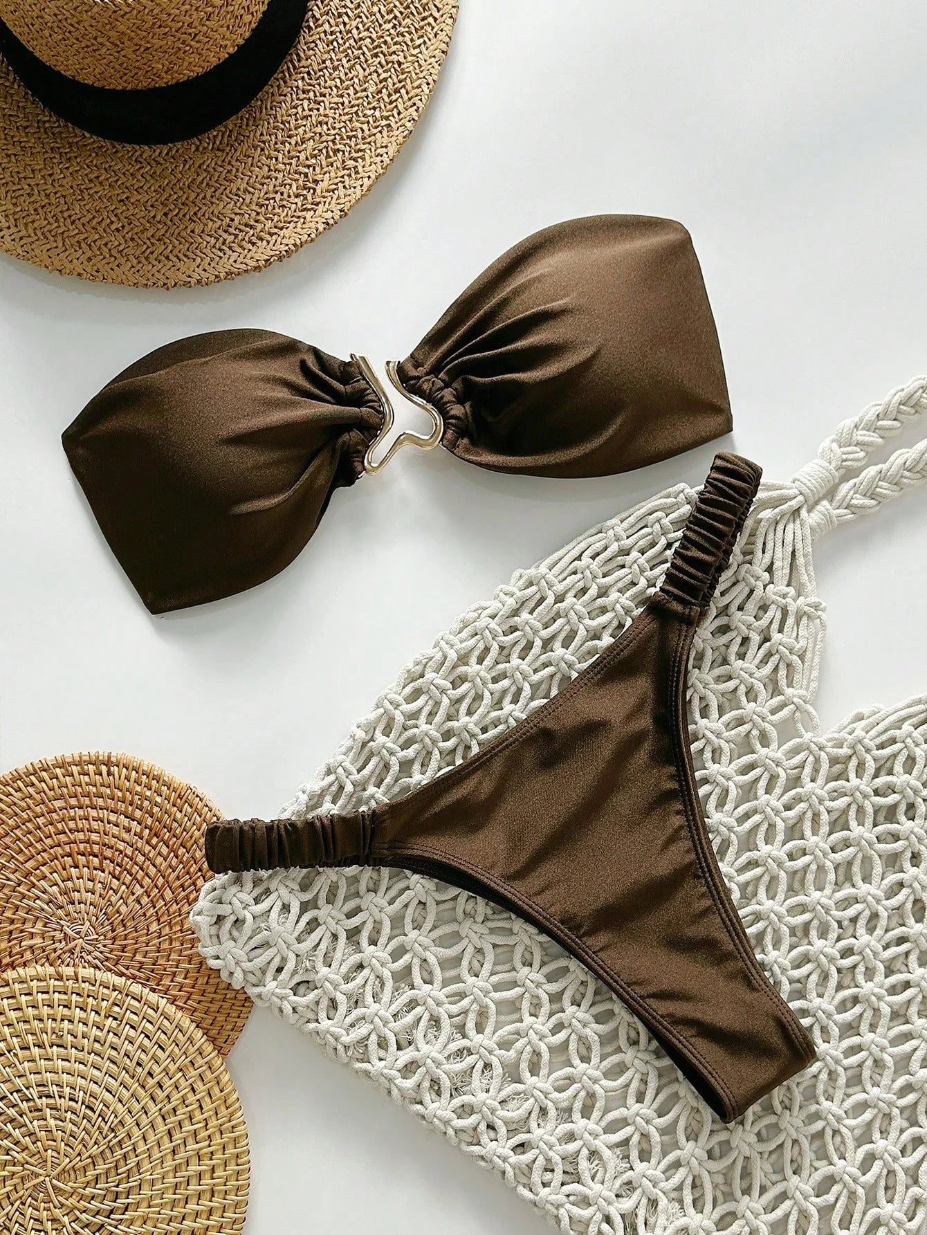 Biquíni Tomara que Caia Metalizado Tanga