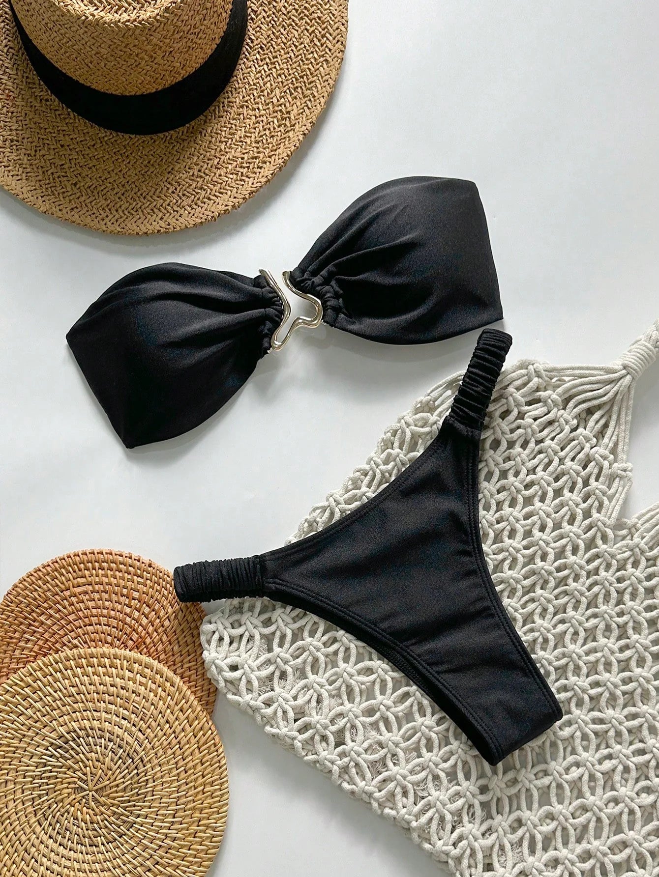 Biquíni Tomara que Caia Metalizado Tanga