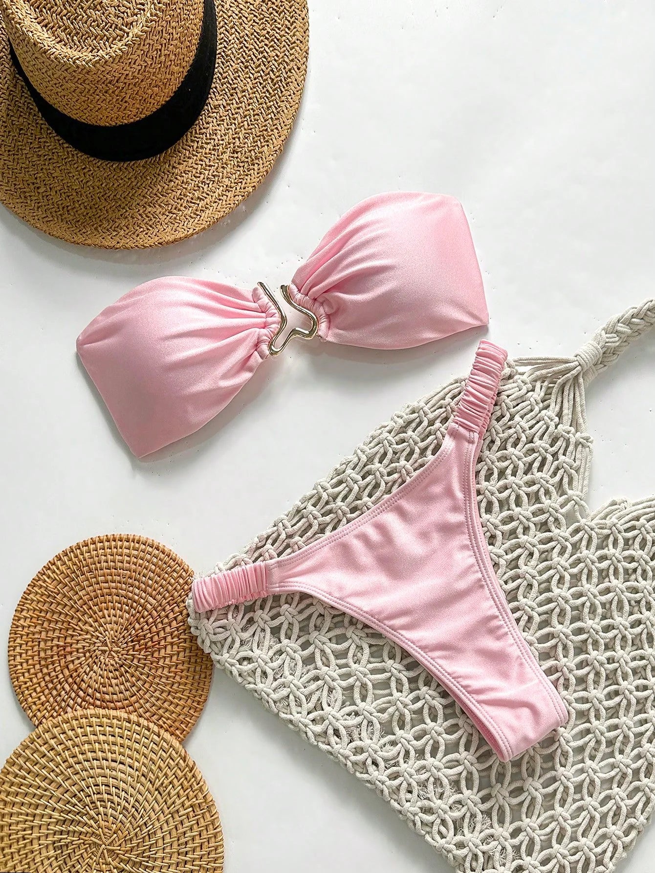 Biquíni Tomara que Caia Metalizado Tanga