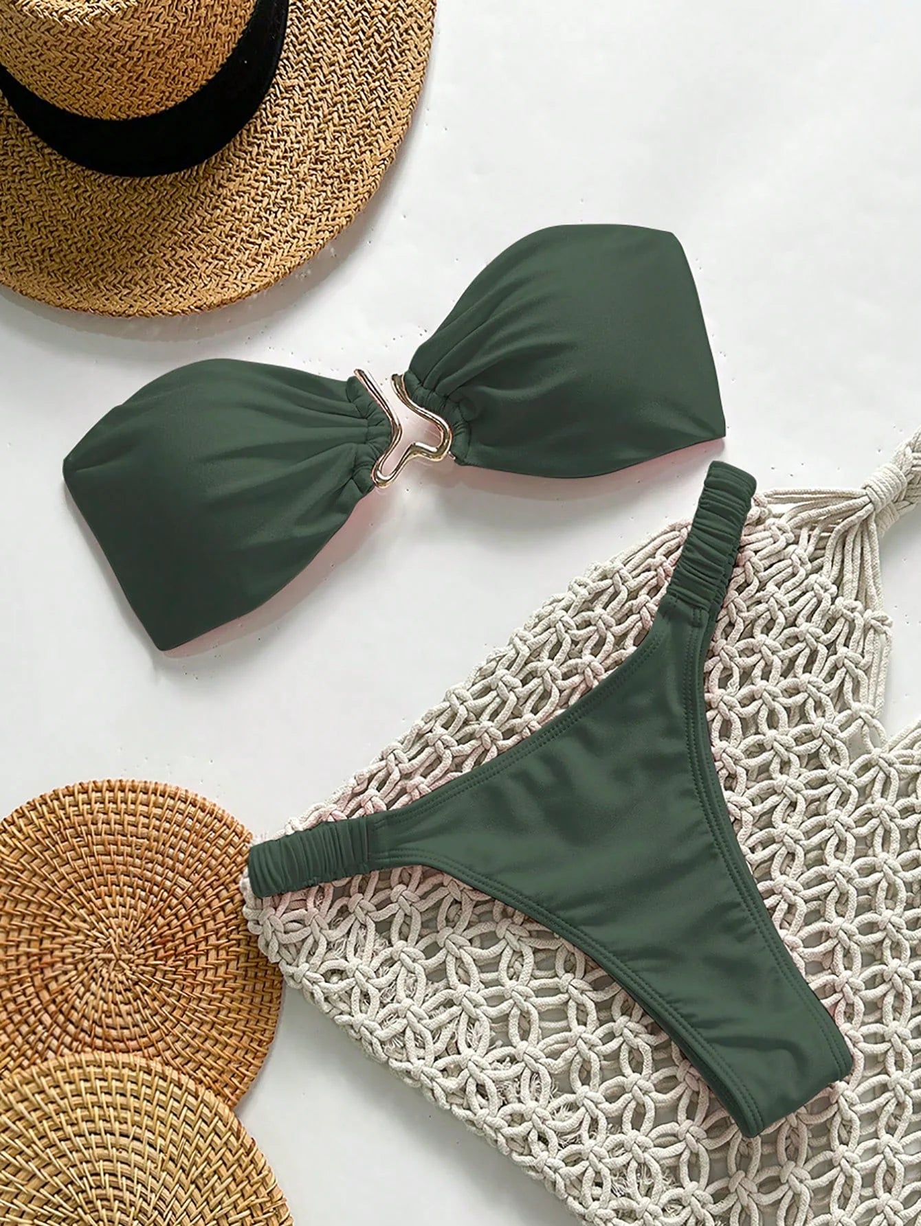 Biquíni Tomara que Caia Metalizado Tanga