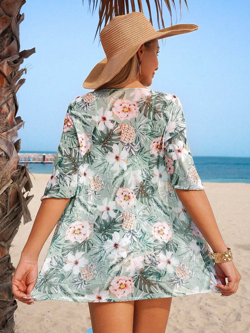 Biquíni Feminino Short e Top com Saída de Praia