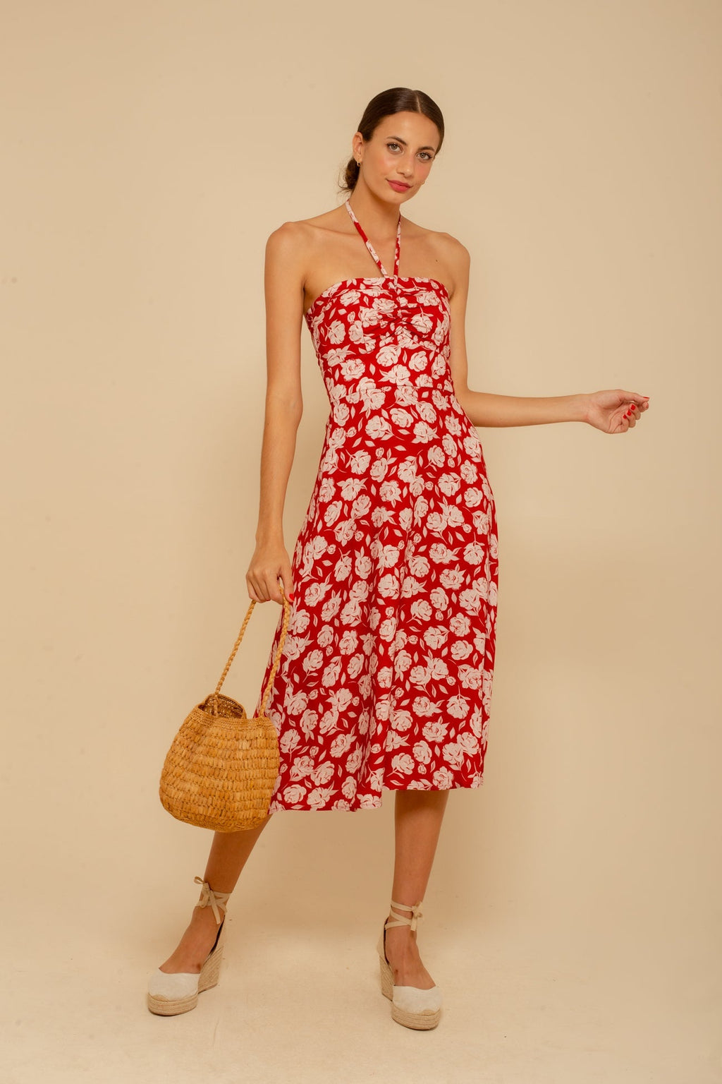 Vestido Gabriela Peônias