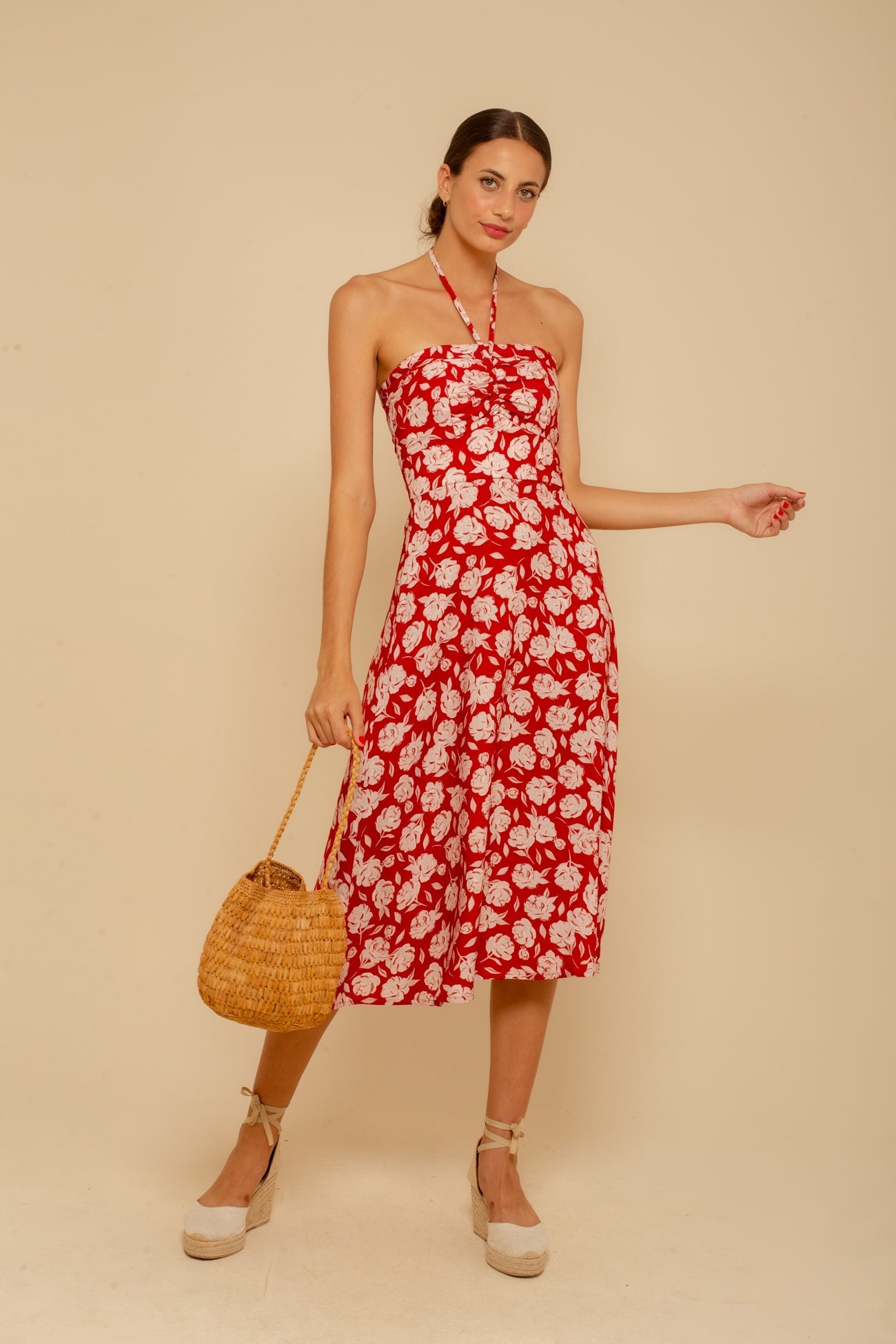 Vestido Gabriela Peônias