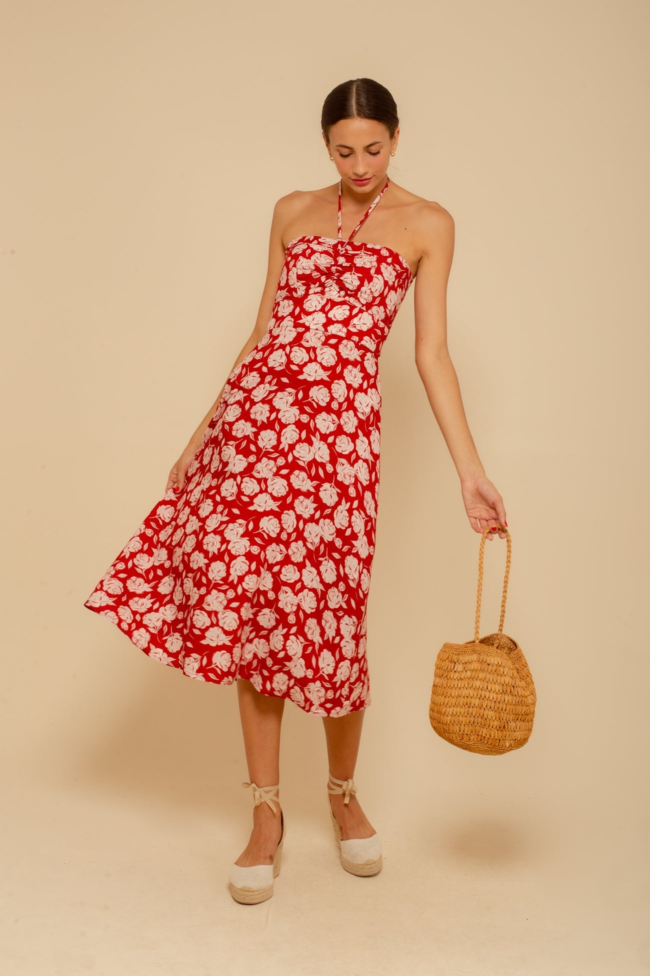 Vestido Gabriela Peônias