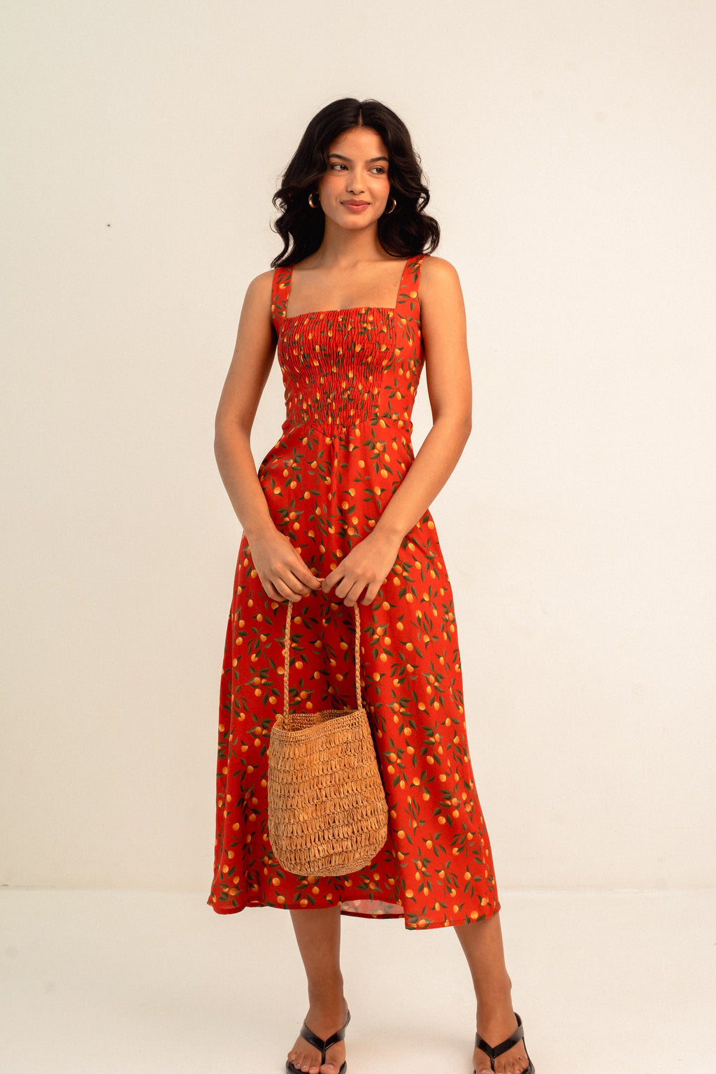 Vestido Julieta Laranja