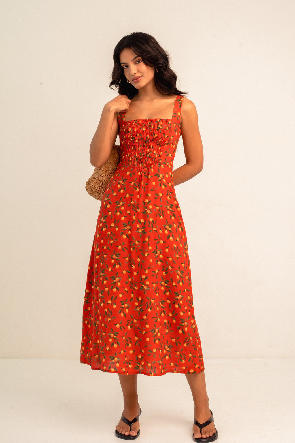 Vestido Julieta Laranja