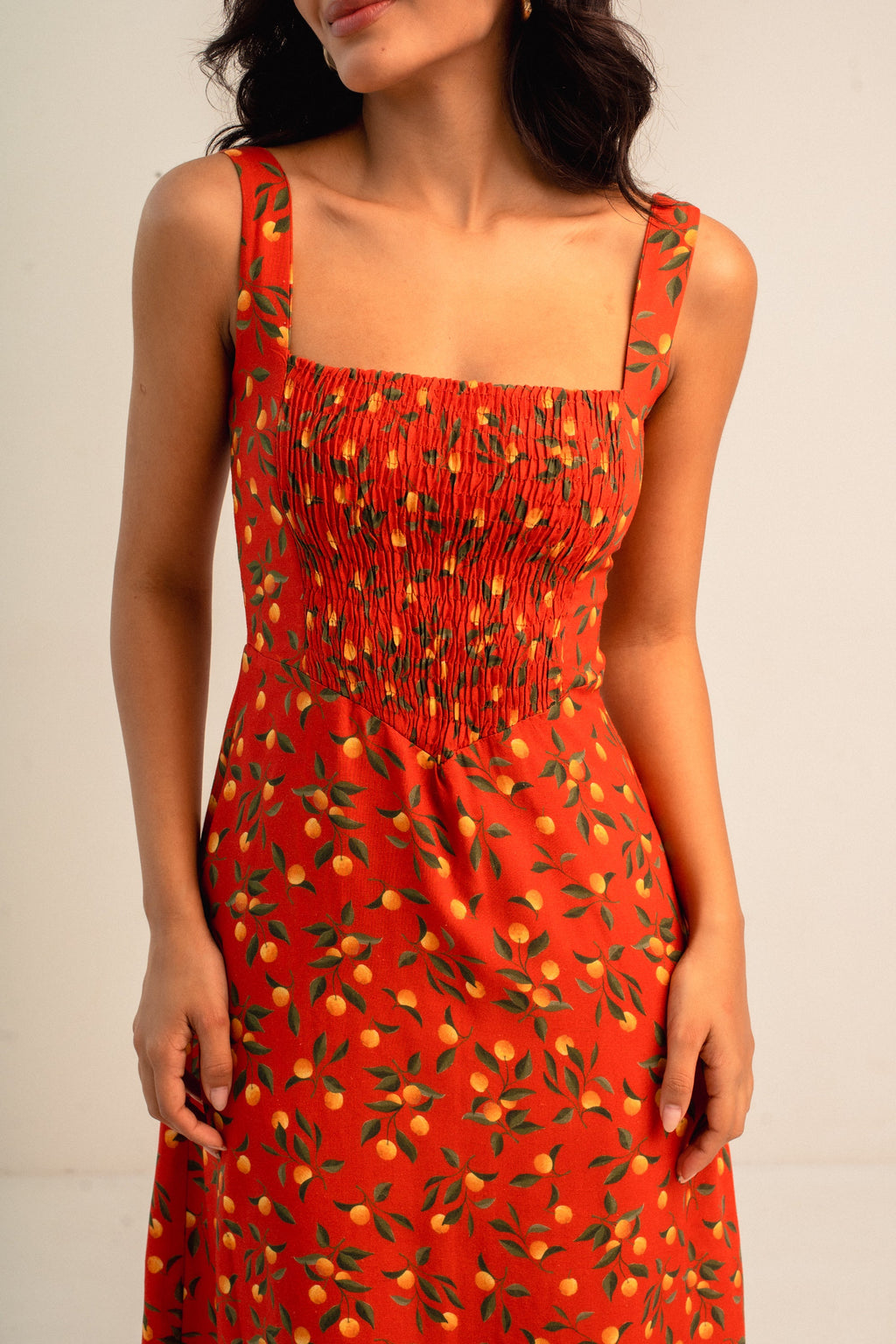 Vestido Julieta Laranja