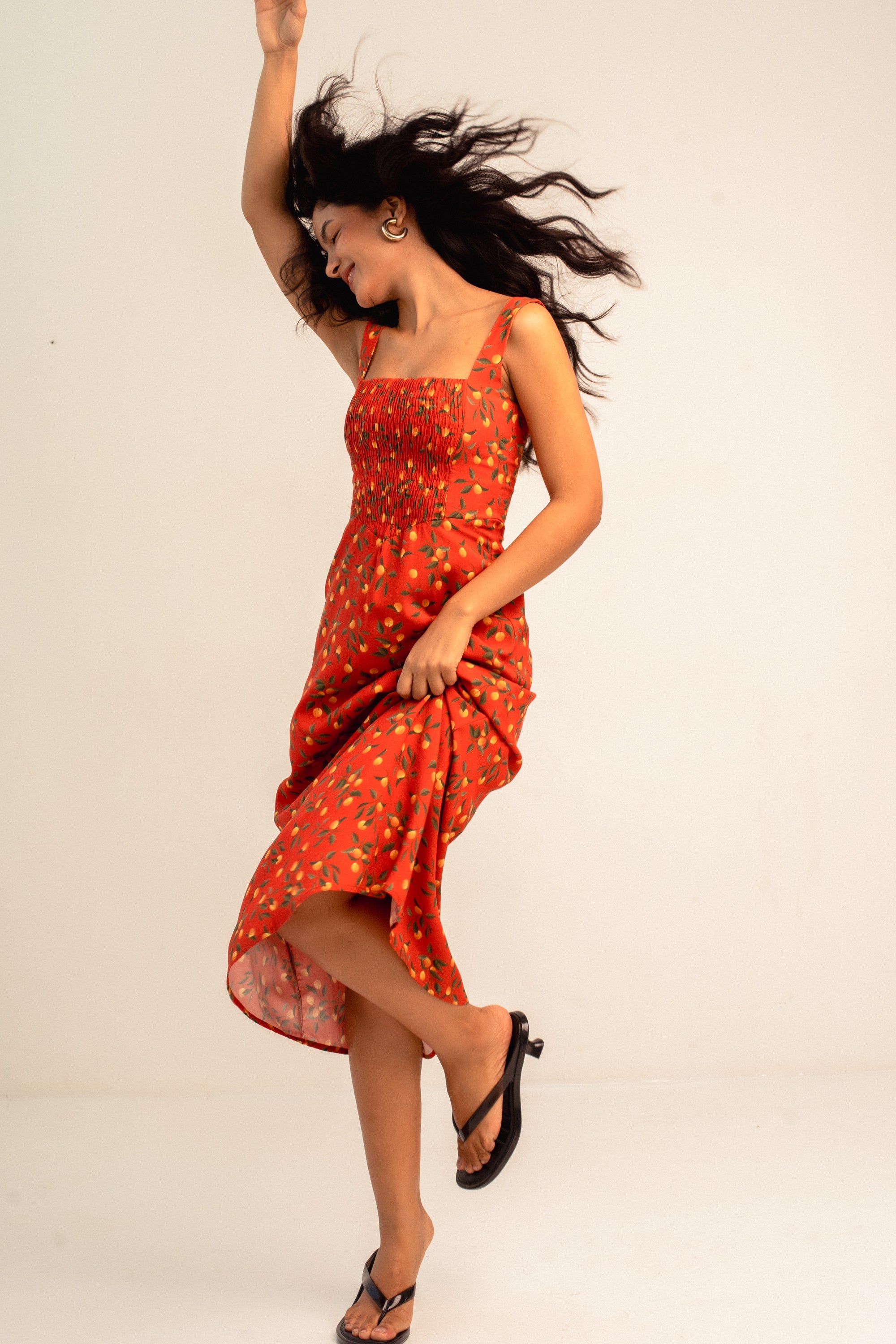 Vestido Julieta Laranja
