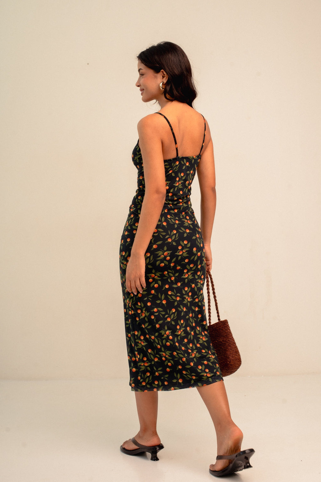 Vestido Carmen Tule Laranjinha