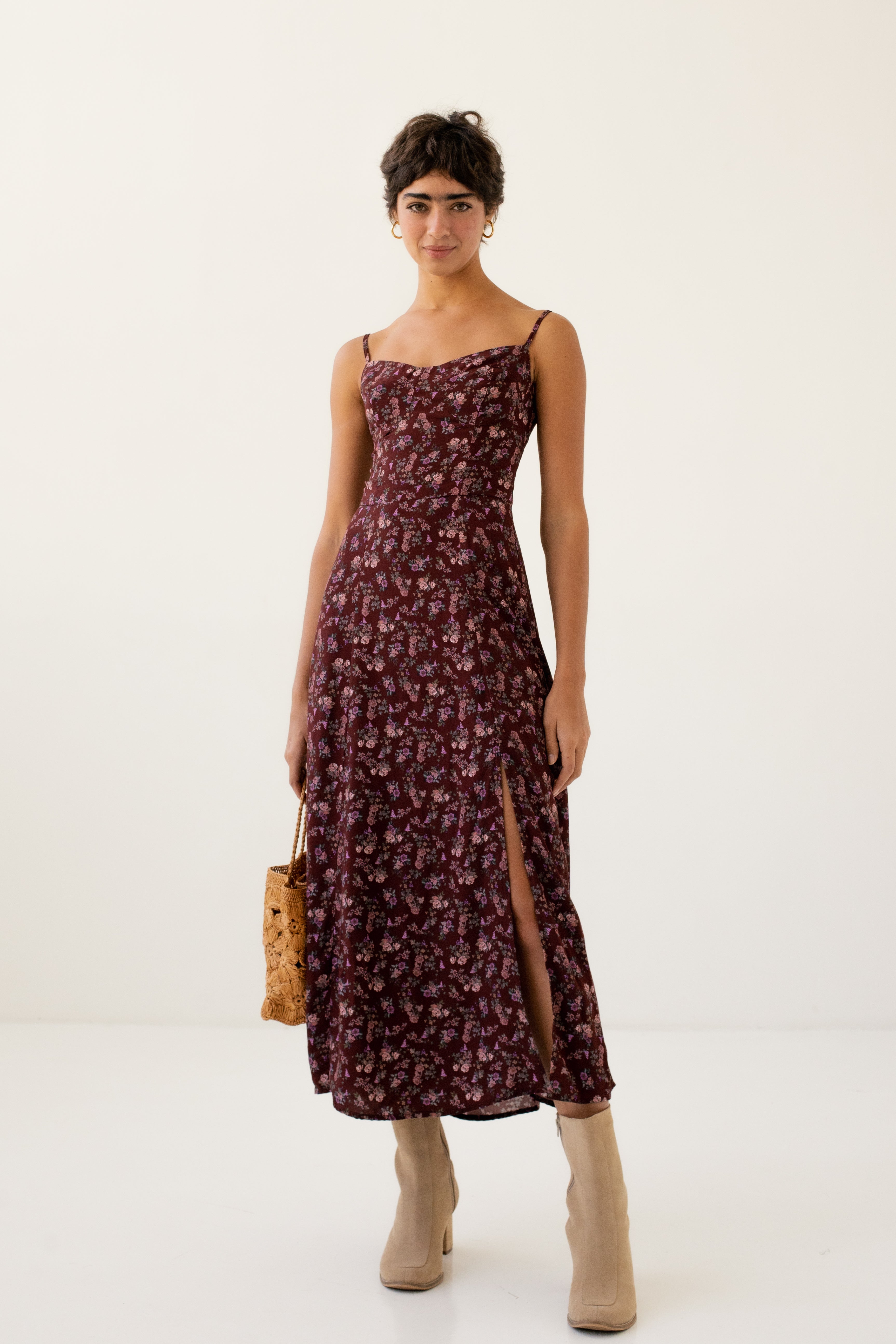 Vestido Penélope Vinho