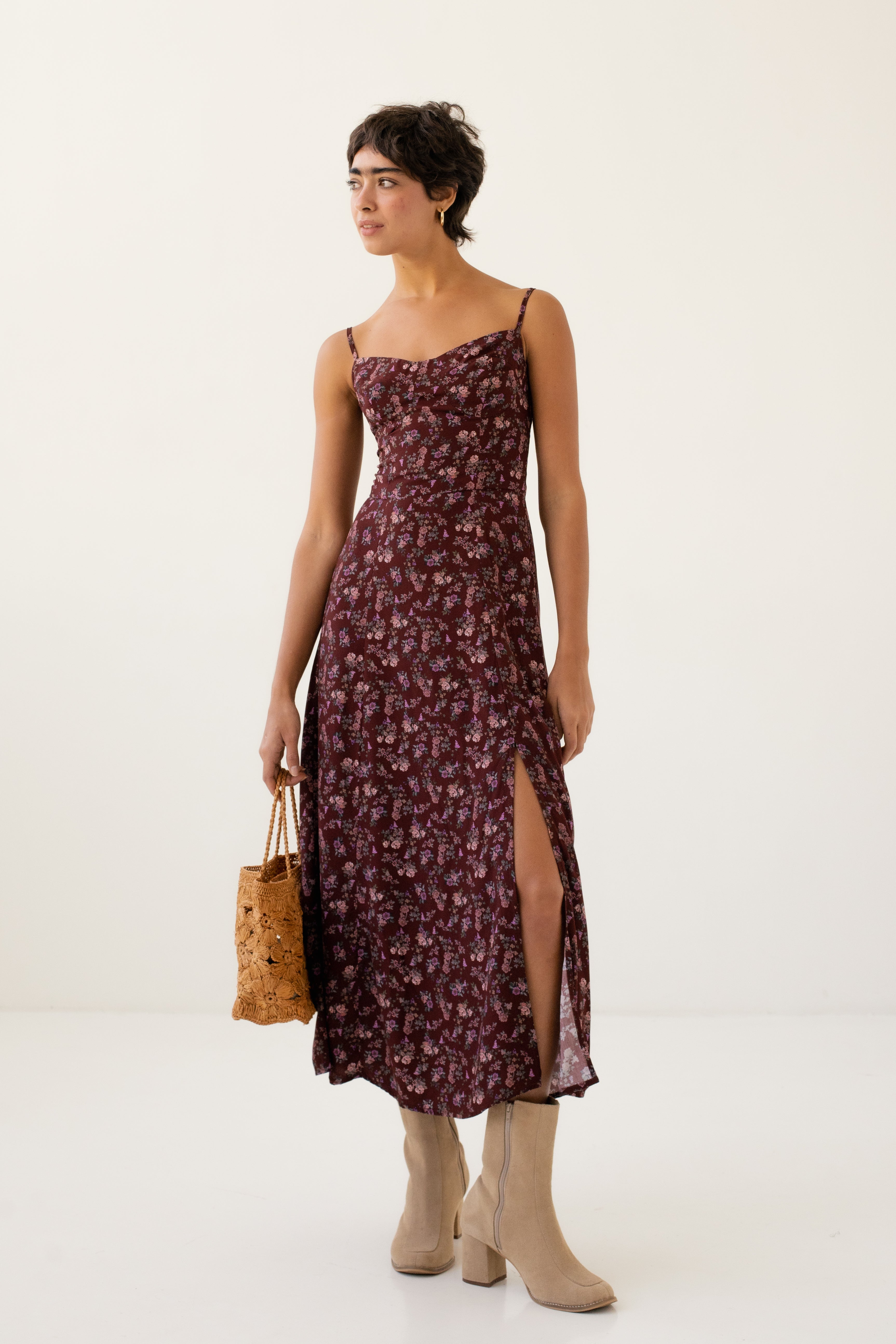 Vestido Penélope Vinho