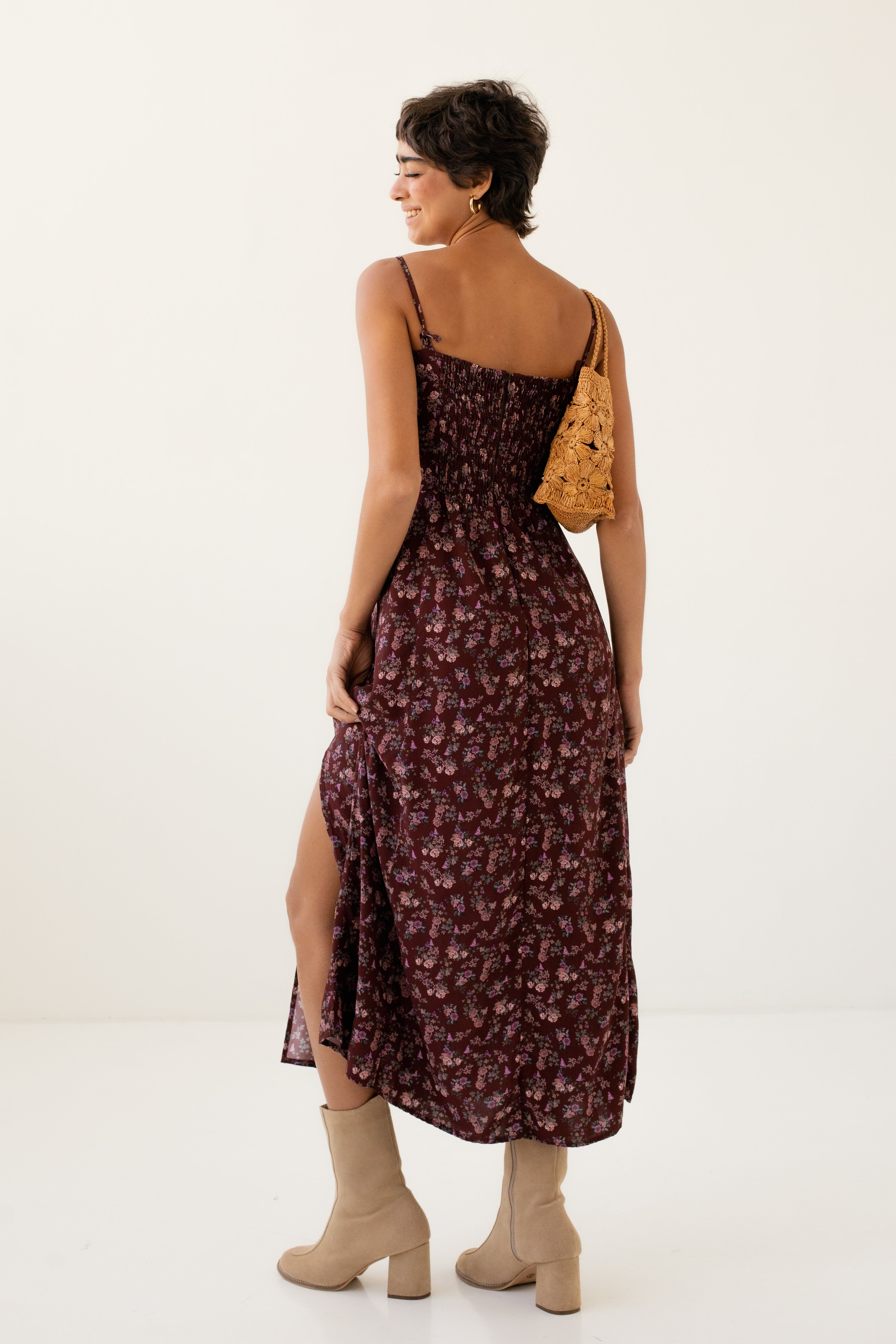 Vestido Penélope Vinho
