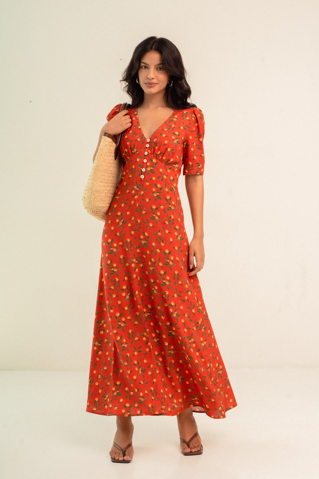 Vestido Inês Laranja