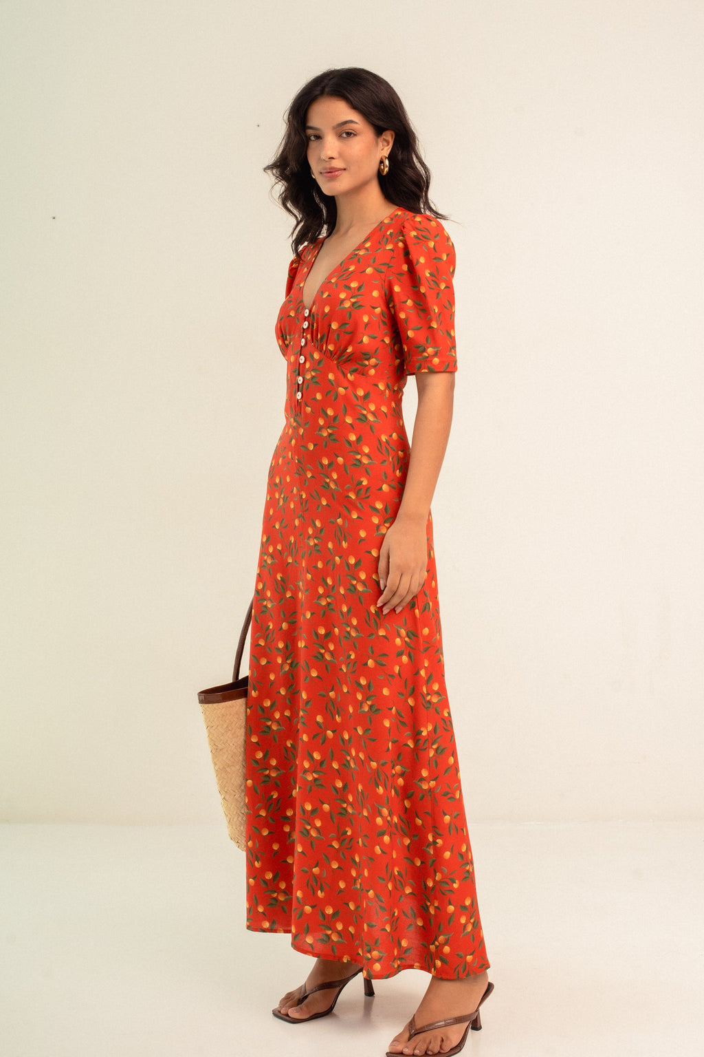 Vestido Inês Laranja