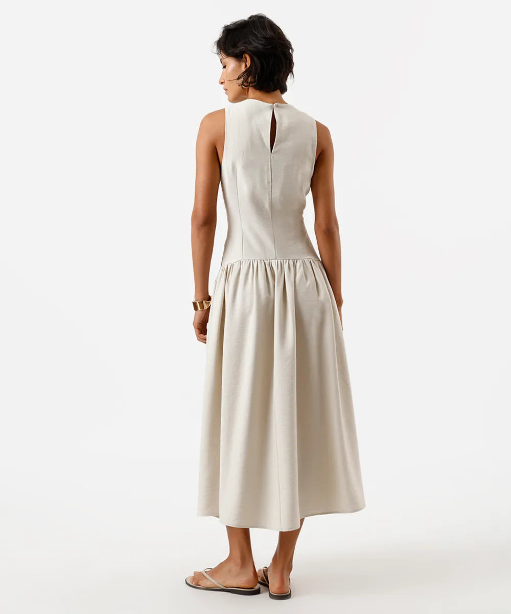 Vestido Midi Viscose Aurora