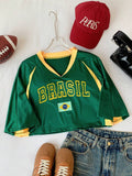 Camiseta Cropped BRASIL
