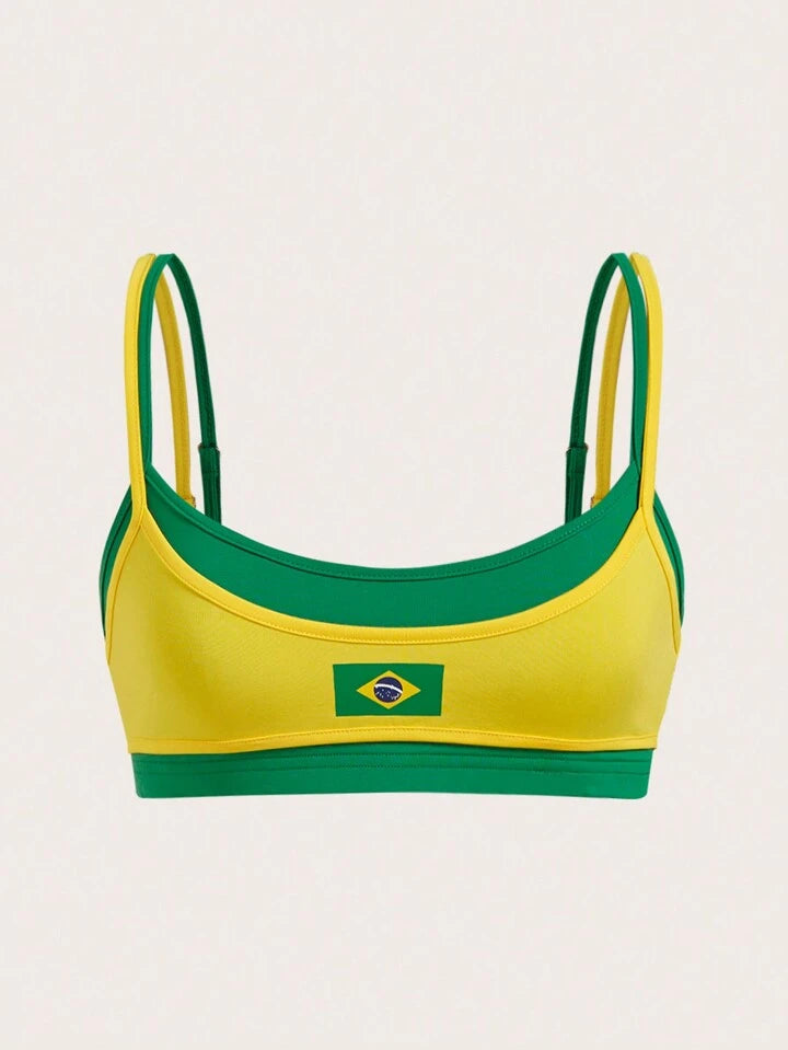 Camiseta Cropped BRASIL