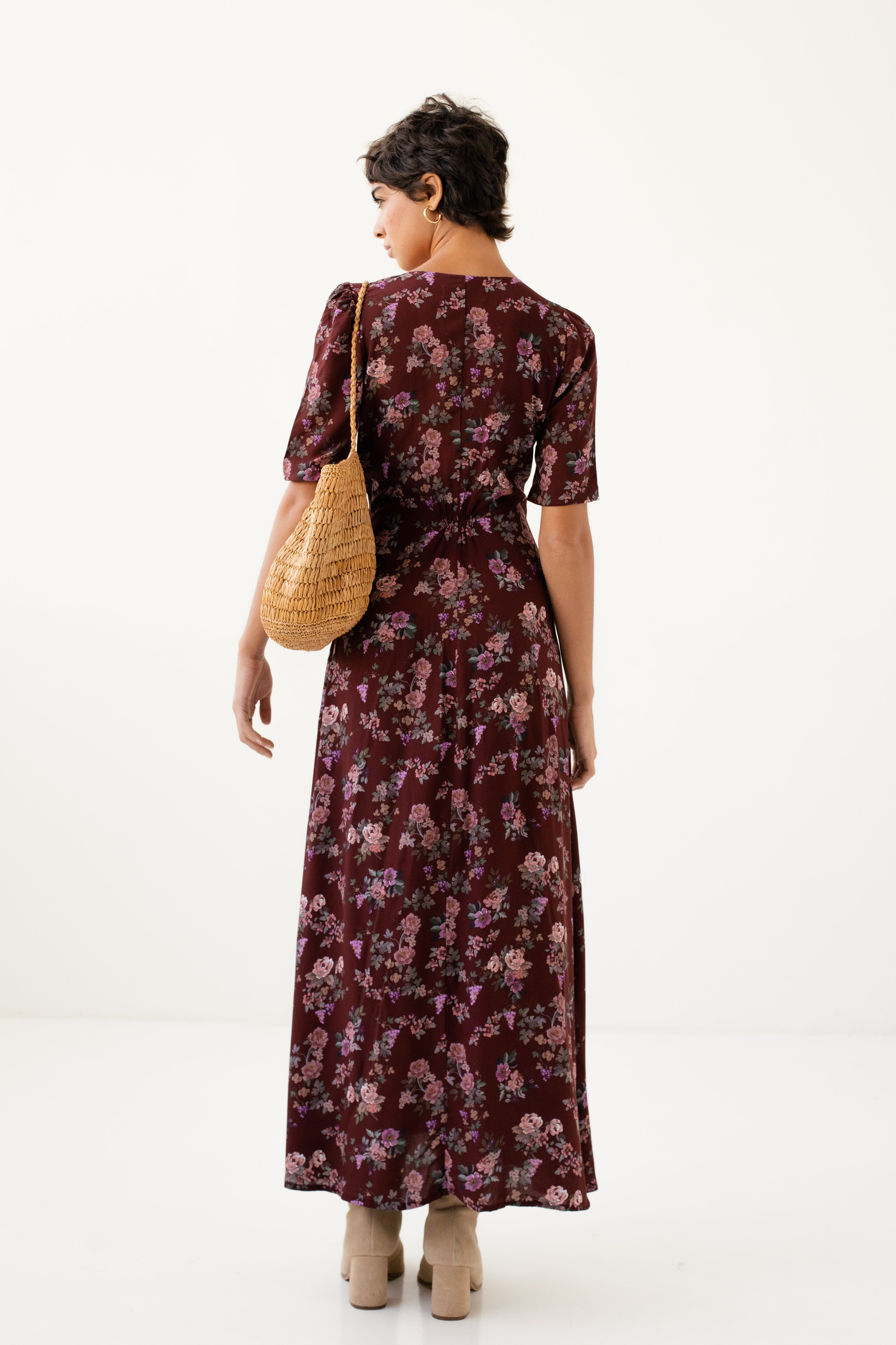 Vestido Inês Vinho