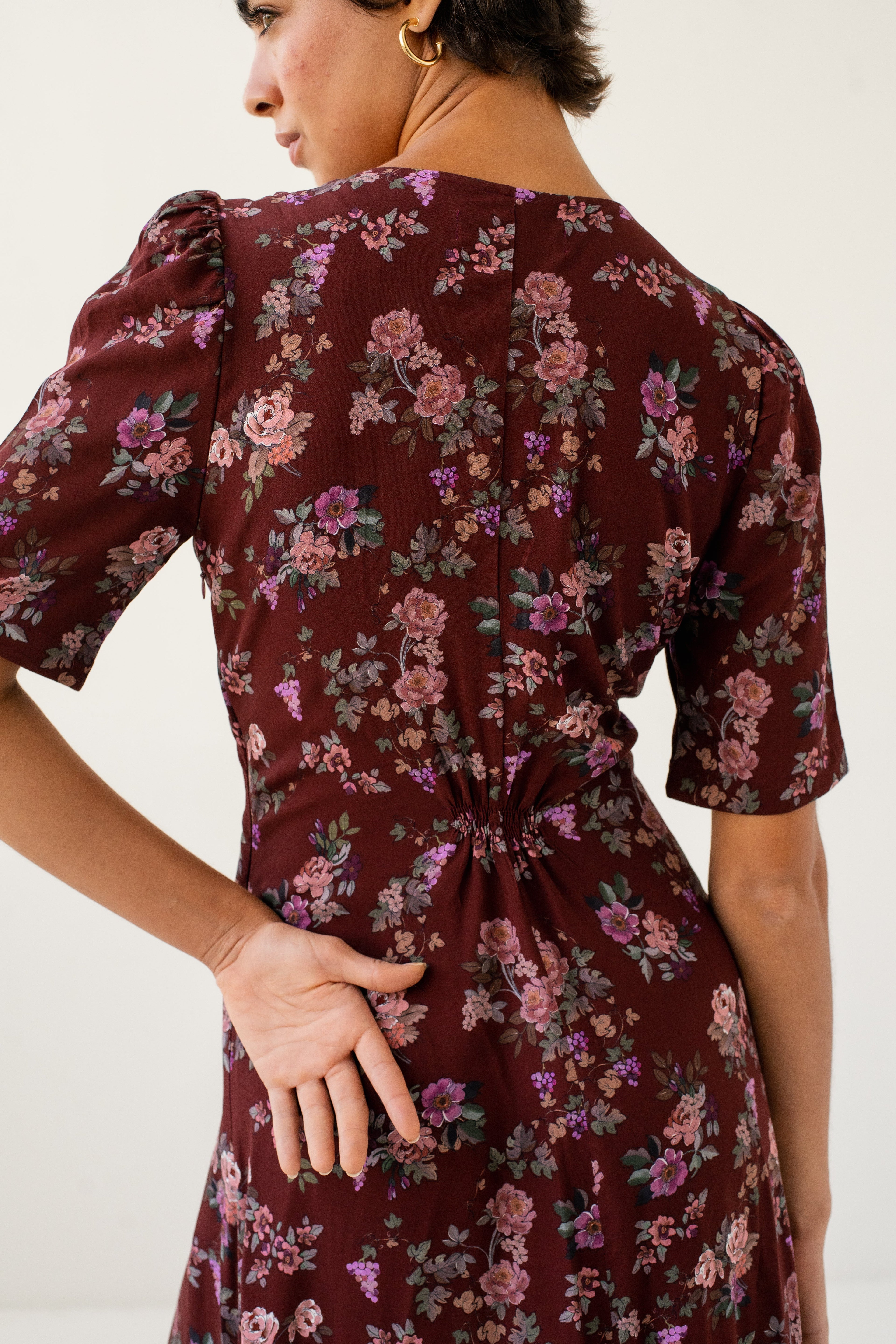 Vestido Inês Vinho