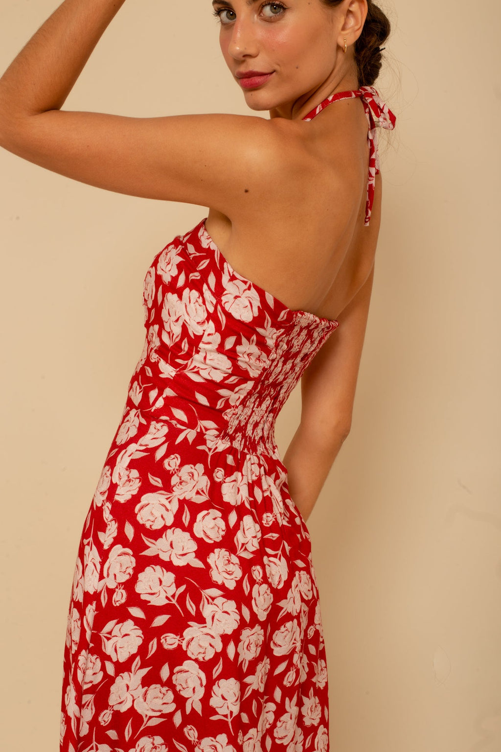 Vestido Gabriela Peônias