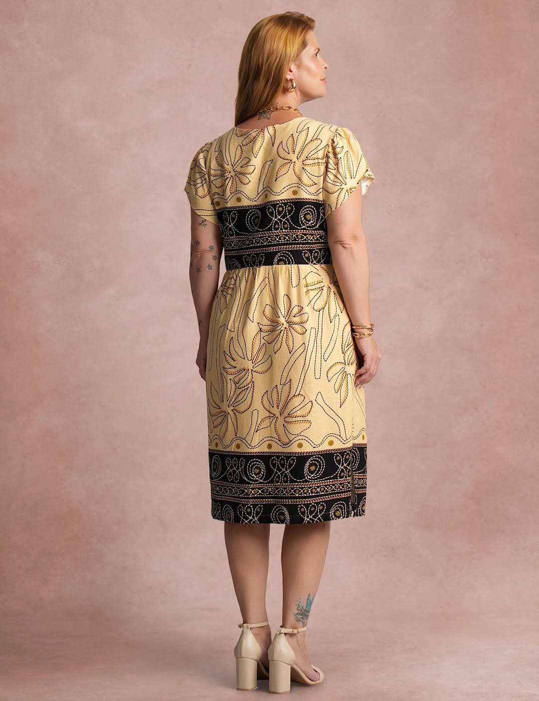 Vestido Midi Estampado