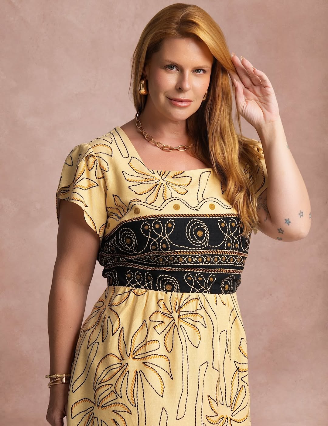 Vestido Midi Estampado