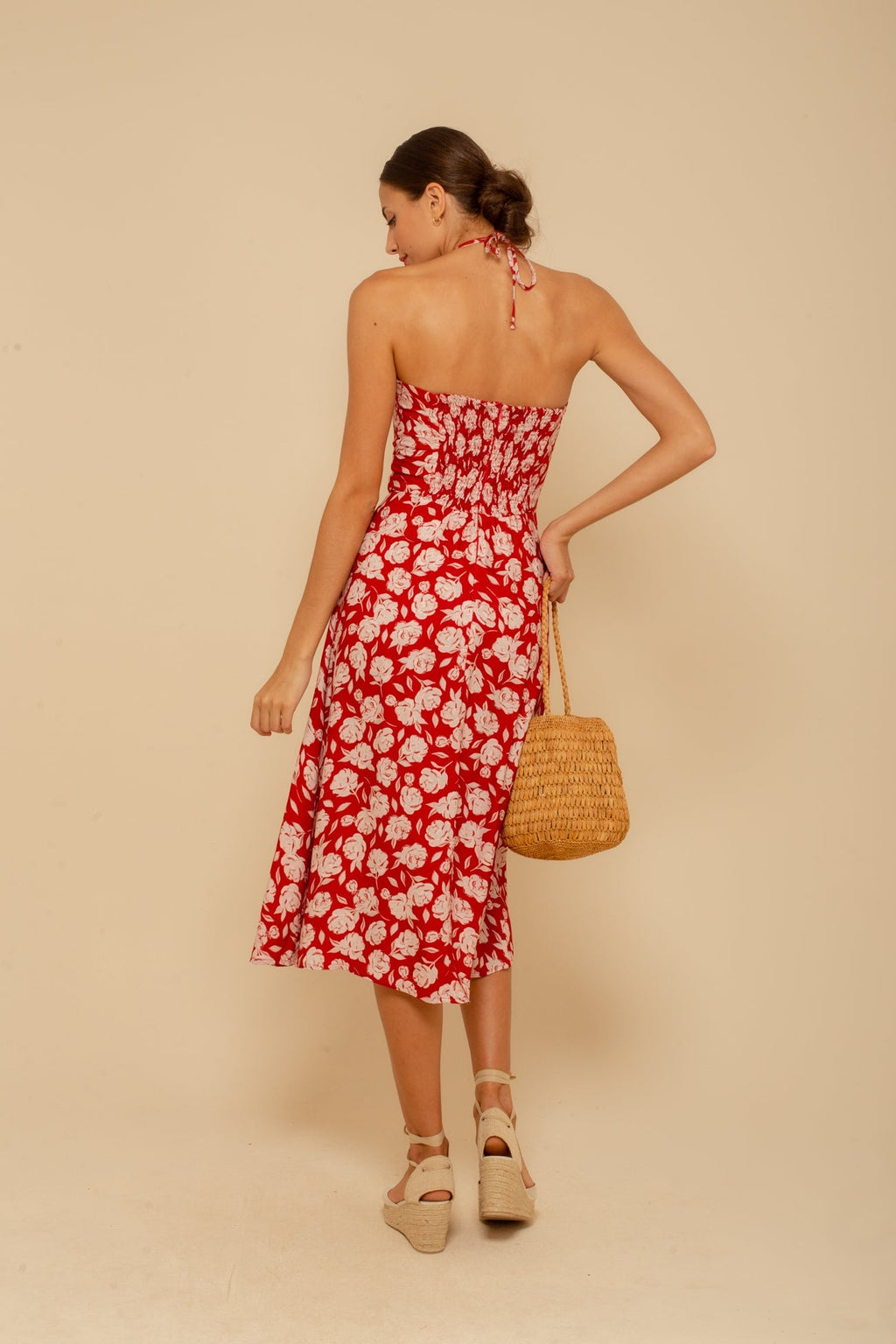 Vestido Gabriela Peônias