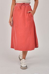 Calça Feminina Pantalona Estonada M/Malha Goiaba